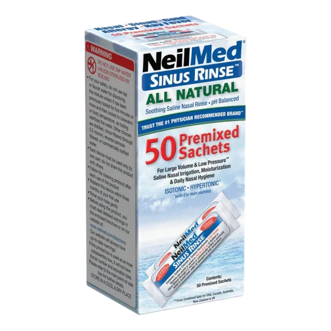 NeilMed Sinus Rinse 50 pakelių pakuotė