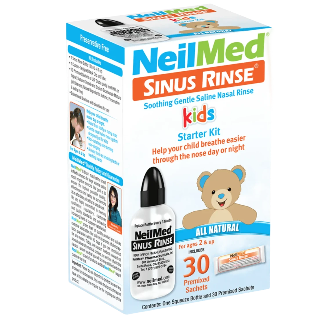 NeilMed Sinus Rinse Vaikiškas rinkinys