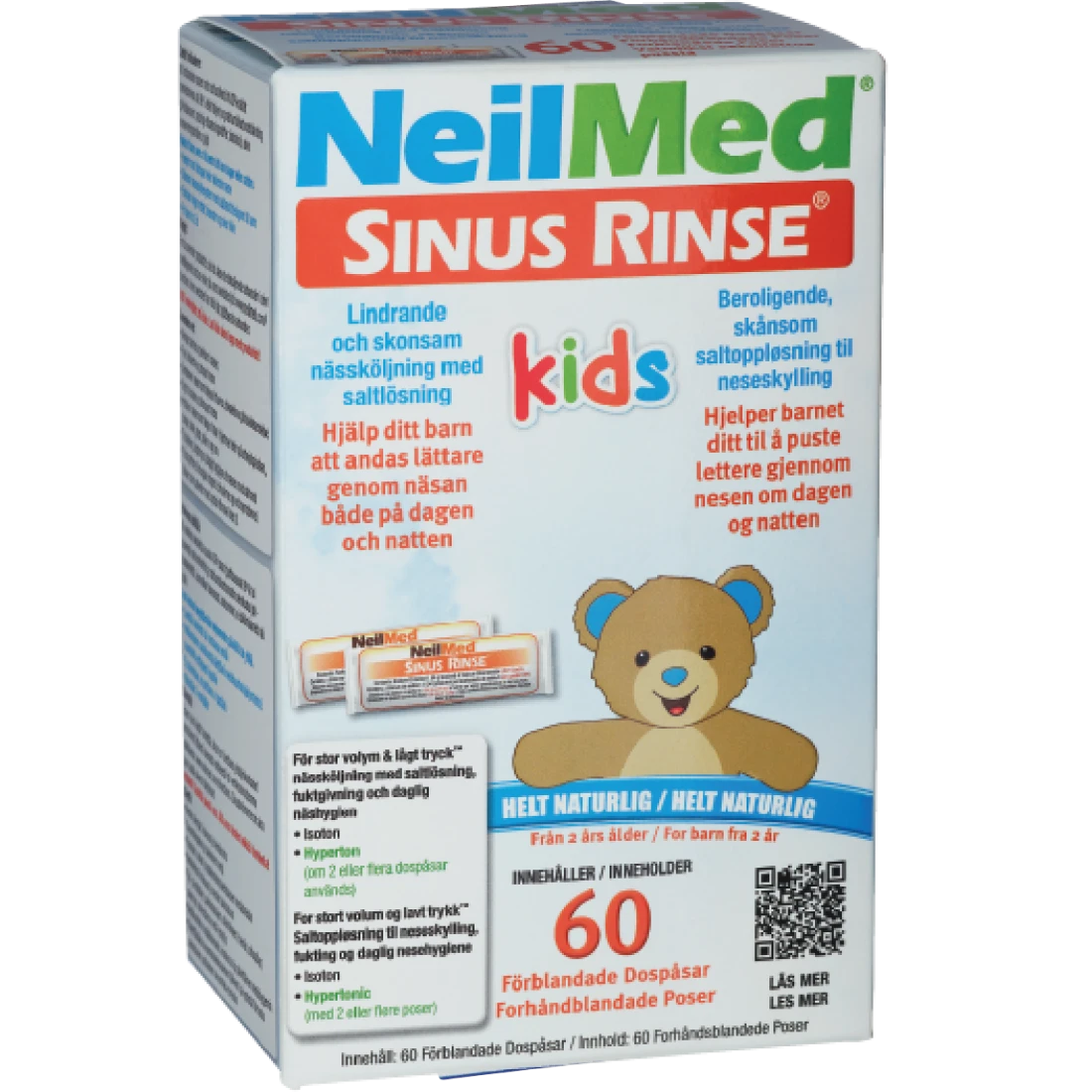 NeilMed Sinus Rinse vaikiškų 60 pakelių pakuotė